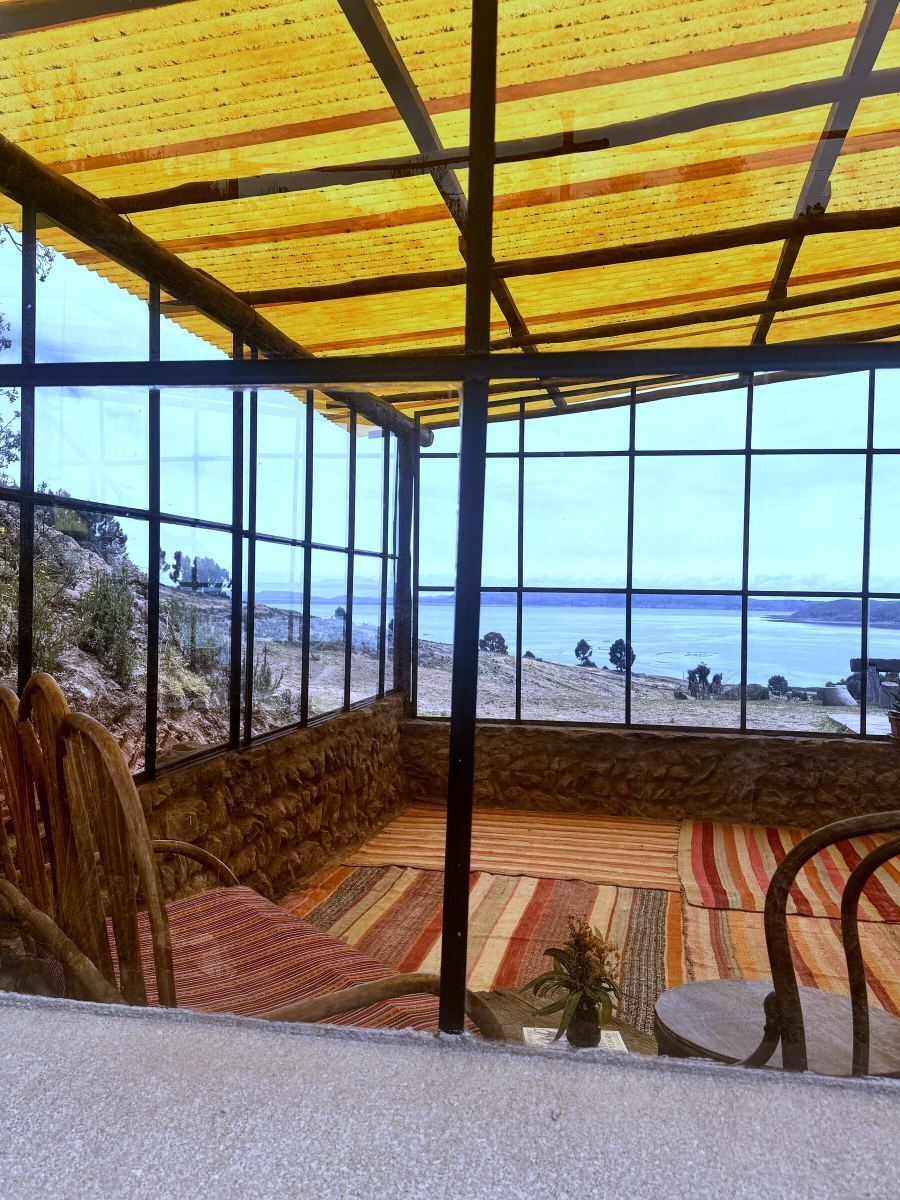 Wintergarten mit Blick auf den See